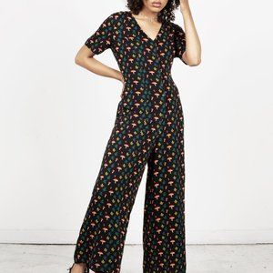 Disturbia Makebelieve Jumpsuit - Toadstools XS